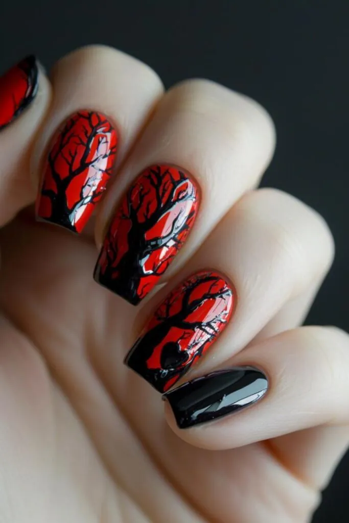 Valentine's Veins- A Sophisticated Twist for Your February Nail Art