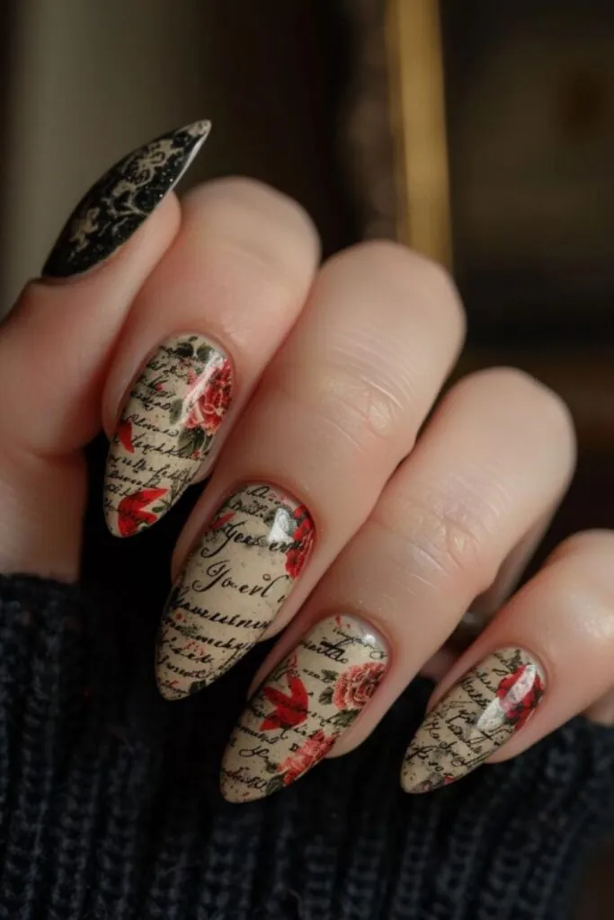 Vintage Valentine- Love Letters on Your February Nail Canvas