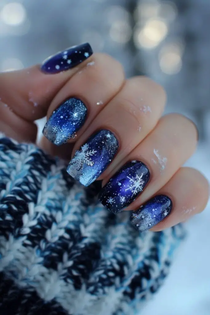 Winter Solstice-Nail Art For Winter
