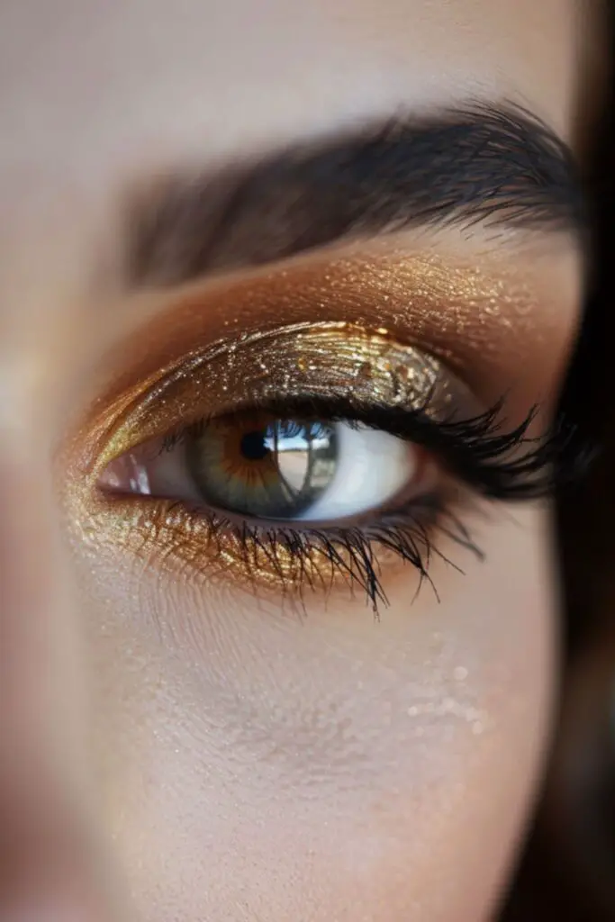 Gold And Bronze Eyeshadow Ideas For Brown Eyes