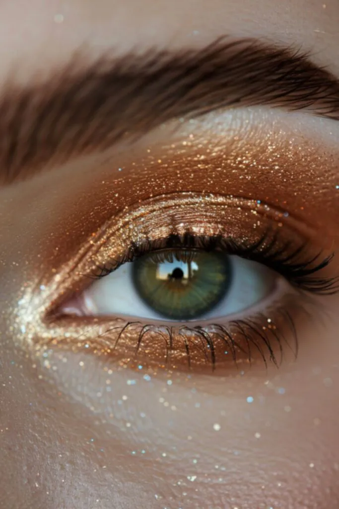 Warm Copper Eyeshadow Ideas For Green Eyes