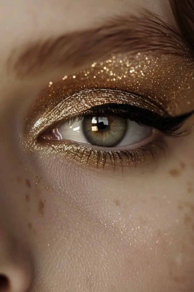 Soft Gold Shimmer: Eyeshadow Ideas For Beginners