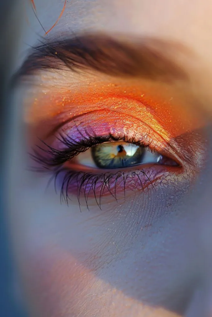 Warm Sunset Eyes: Eyeshadow Ideas For Beginners