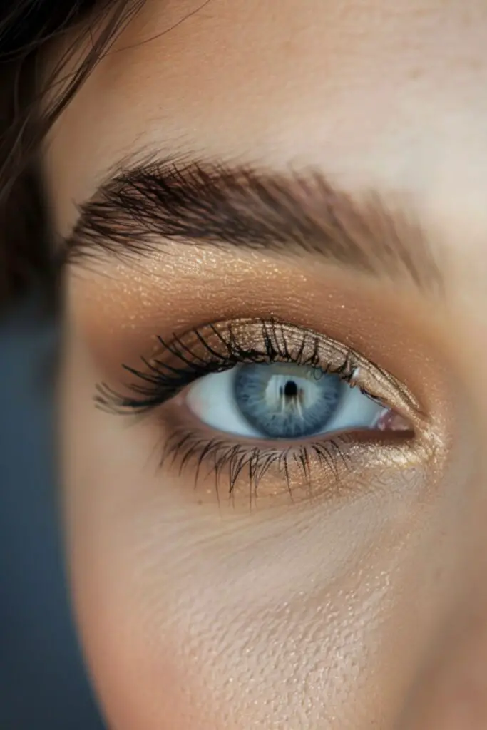 Earth Tones Eyeshadow Ideas For Blue Eyes