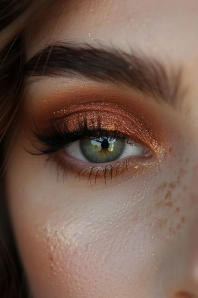 Rustic Sienna Eyeshadow Ideas For Green Eyes