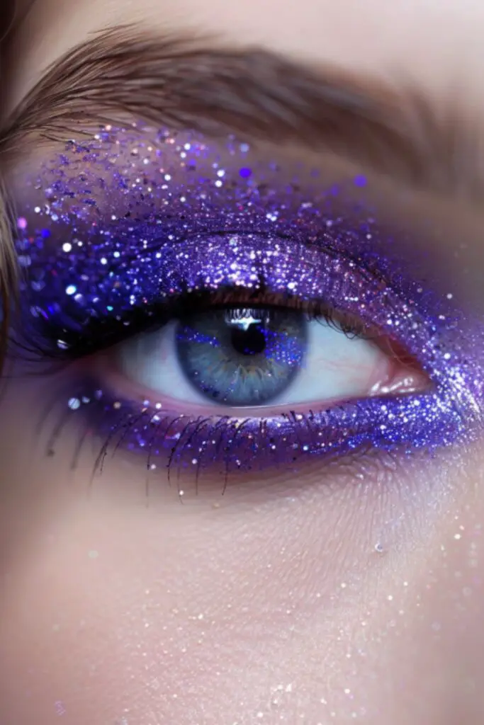Cosmic Purple Galaxy Eyeshadow Ideas For Purple