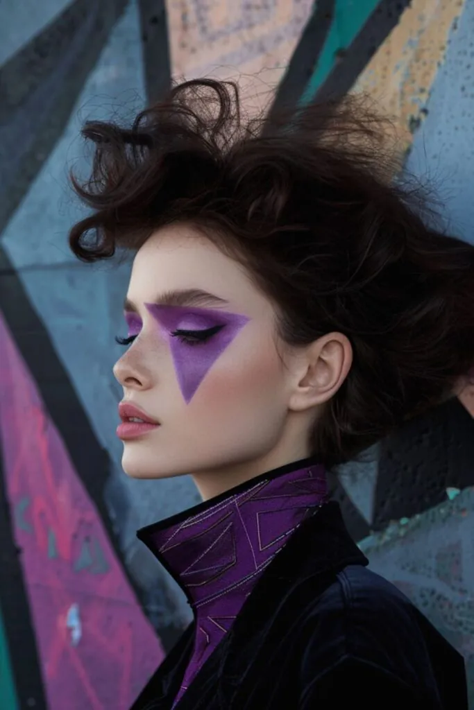 Geometric Purple Haze Eyeshadow Ideas For Purple