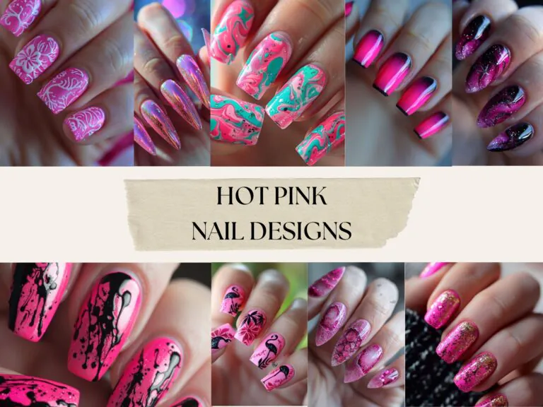 Hot Pink Summer Nail Designs!