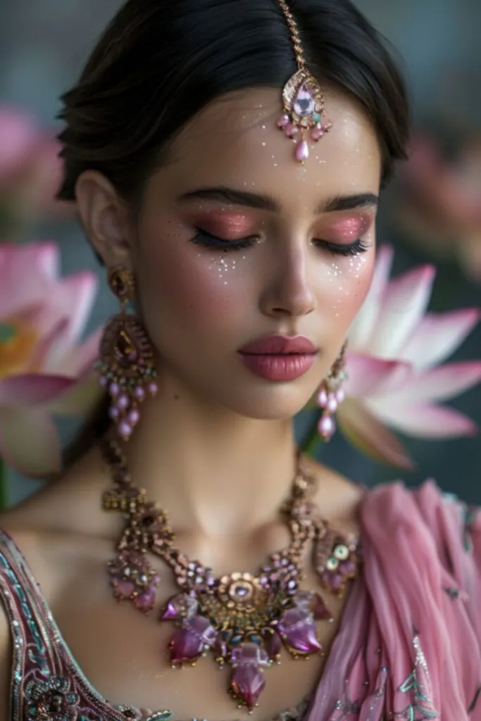 Lotus Bloom Eyeshadow Ideas For Hindu Traditions