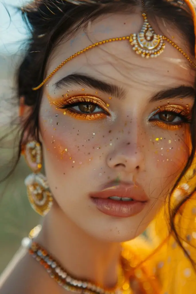 Marigold Glow Eyeshadow Ideas For Hindu Celebrations