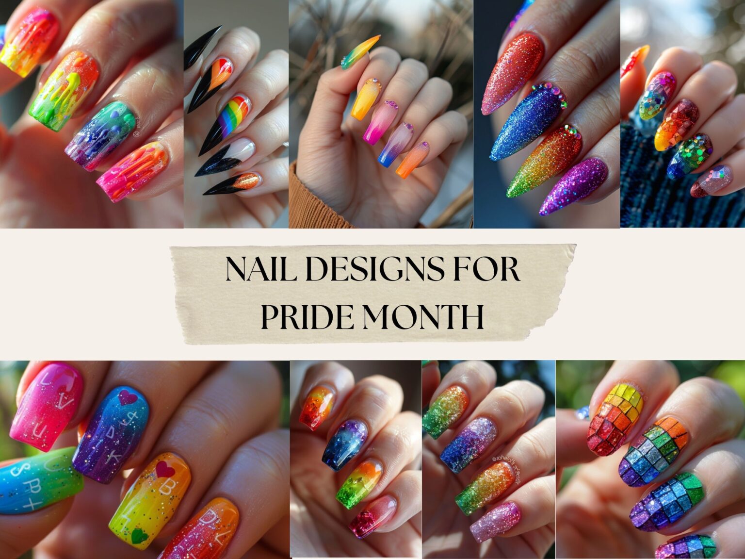 Pride and Joy: Vibrant Nail Designs Celebrating Pride Month - Mom and ...