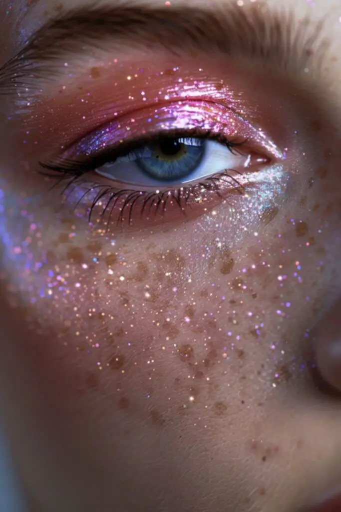 Pink Holographic Illusion Eyeshadow Ideas For Pink