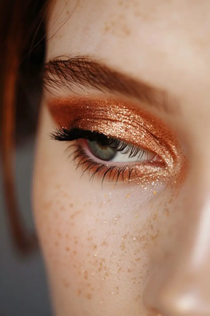 Rose Gold Monochrome Eyeshadow Ideas For Rose Gold