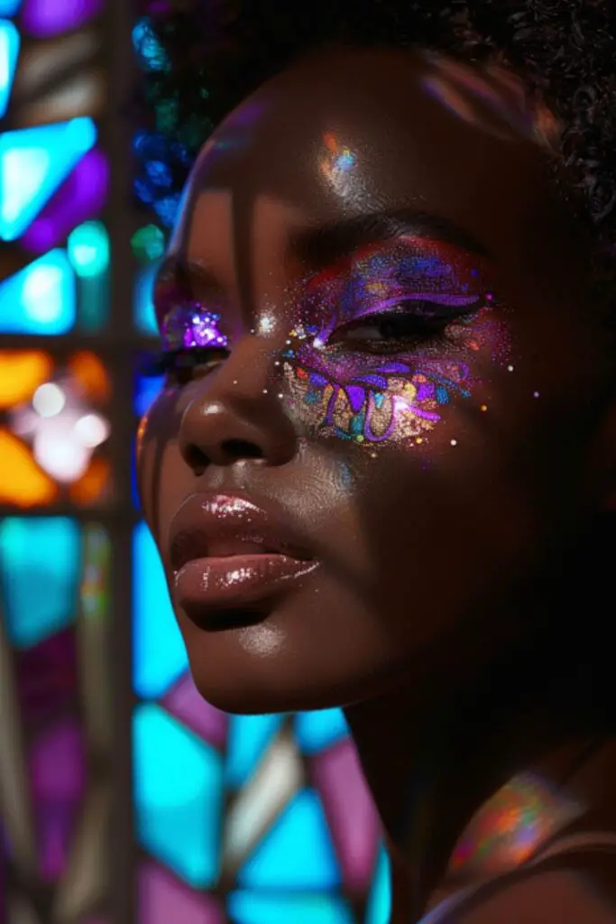 Stained Glass Purple Eyeshadow Ideas For Purple